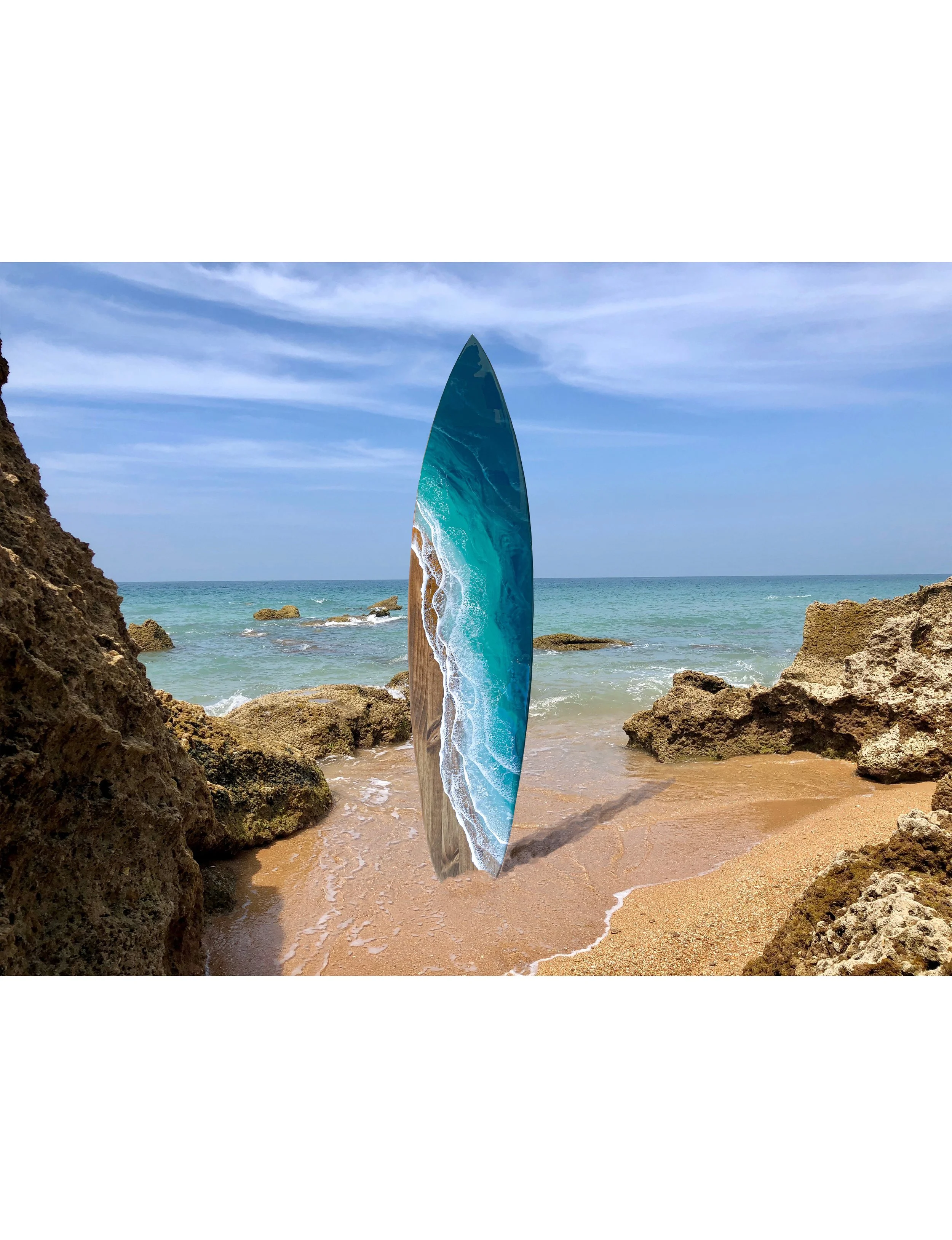 6' AQUA wave surfboard — Rusted Indigo
